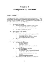 Chapter 2 Transplantation, 1600-1685