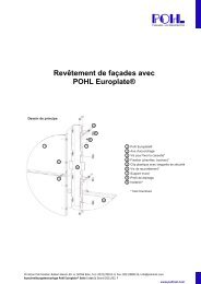 Revêtement de façades avec POHL Europlate®