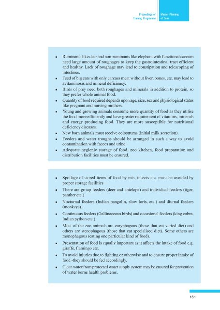 Master Planning of Zoos - Central Zoo Authority