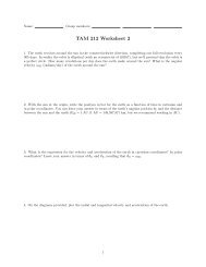 TAM 212 Worksheet 2