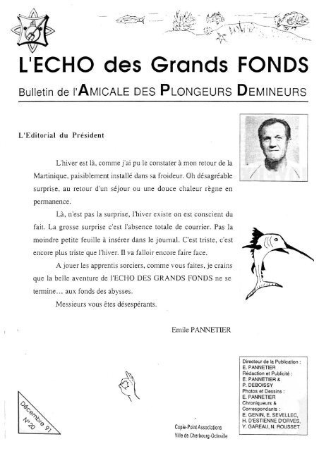 L'ECHO des Grands FONDS - Amicale-Plongeurs-Demineurs.fr