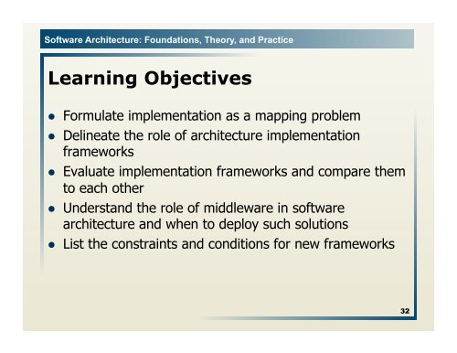 Software Architecture: Foundations, Theory, and Practice ... - Courses