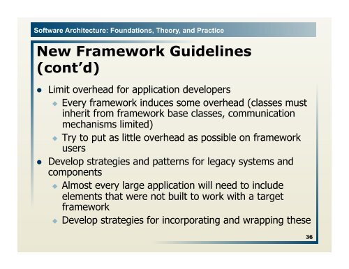 Software Architecture: Foundations, Theory, and Practice ... - Courses