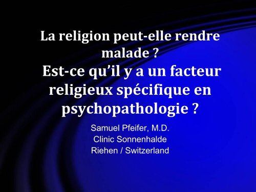 La religion peut-elle rendre malade - ACC France