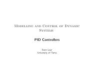 Modelling and Control of Dynamic Systems PID Controllers