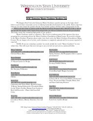 Speakers List - WSU Extension Counties - Washington State ...