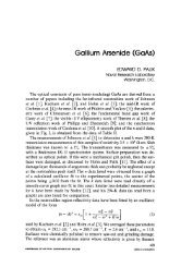 Gallium Arsenide (GaAs) - Courses