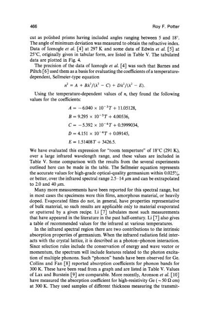 Gallium Arsenide (GaAs) - Courses