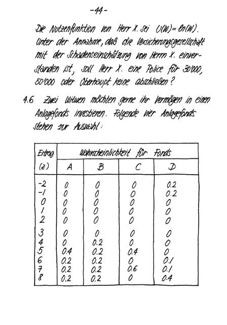 Finanzmarktanalyse I