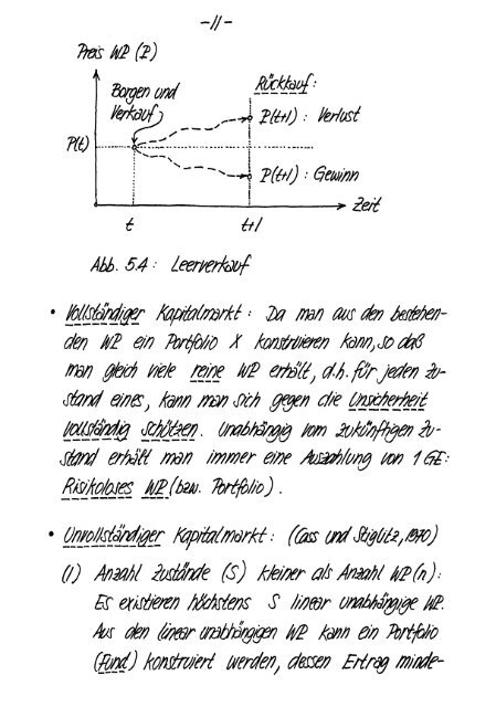 Finanzmarktanalyse I