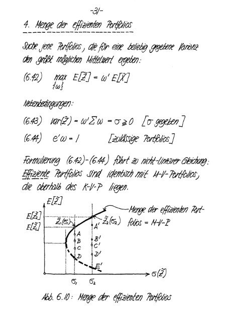 Finanzmarktanalyse I