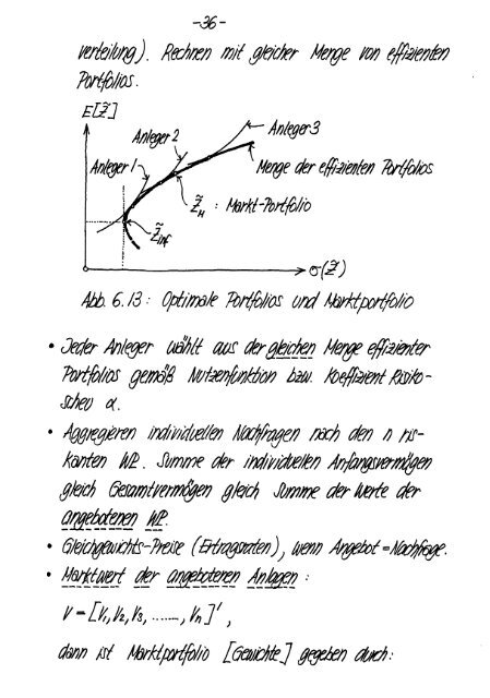 Finanzmarktanalyse I