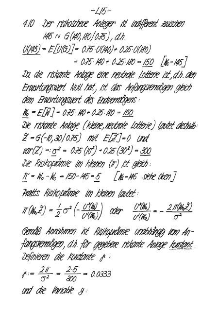 Finanzmarktanalyse I