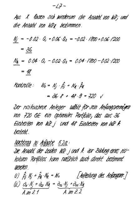 Finanzmarktanalyse I