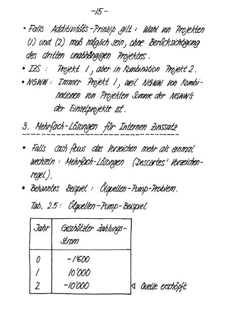 Finanzmarktanalyse I