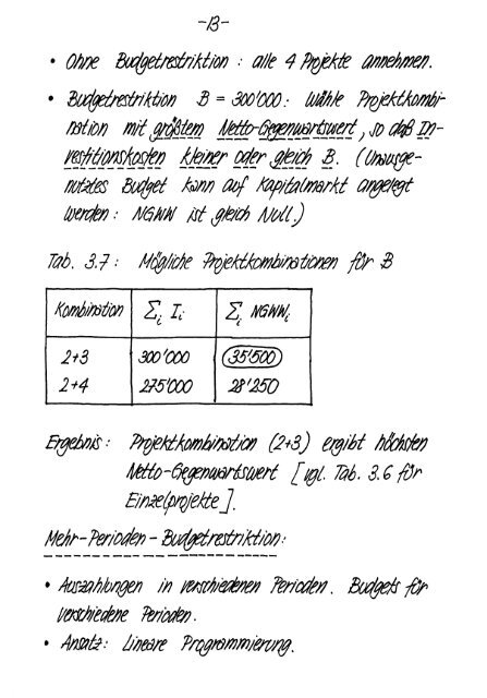 Finanzmarktanalyse I