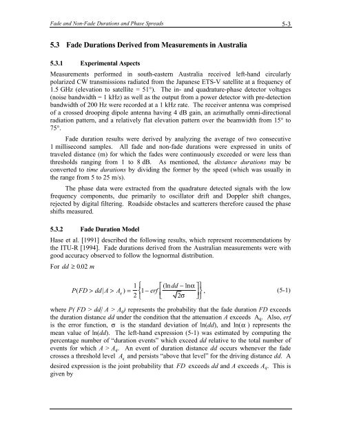 Handbook of Propagation Effects for Vehicular and ... - Courses