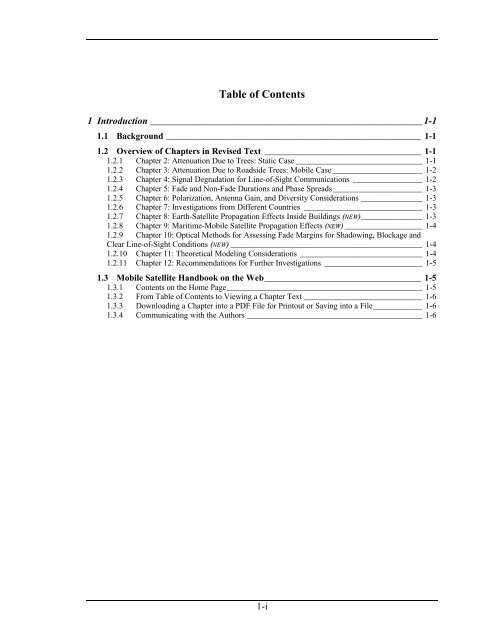 Handbook of Propagation Effects for Vehicular and ... - Courses