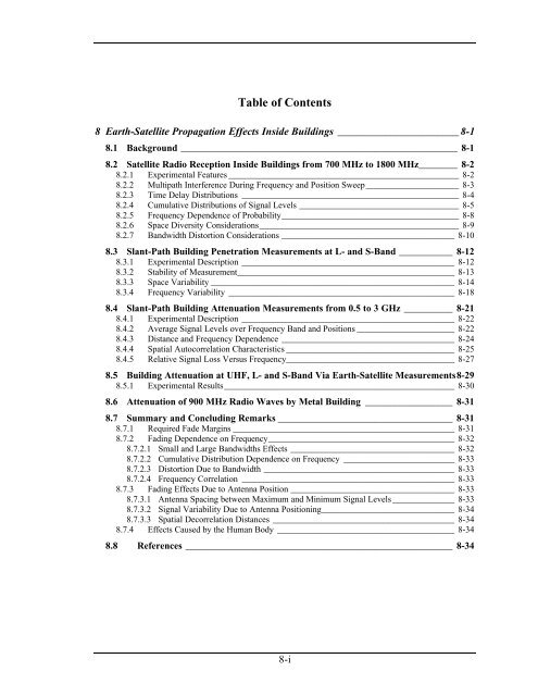 Handbook of Propagation Effects for Vehicular and ... - Courses