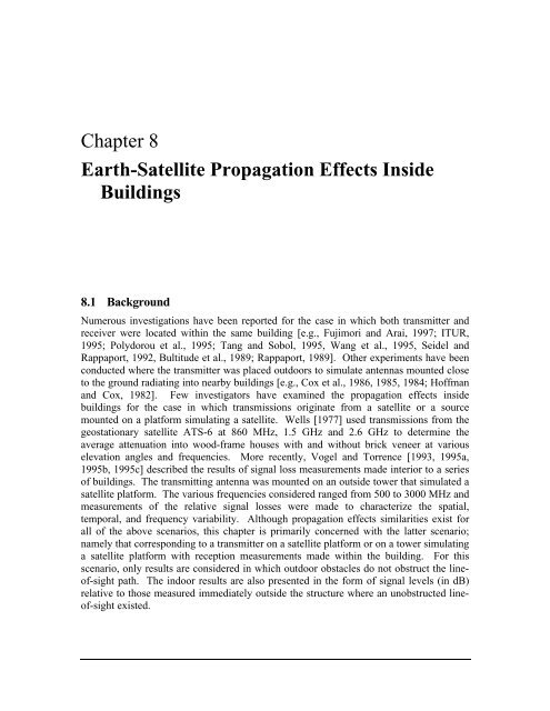 Handbook of Propagation Effects for Vehicular and ... - Courses