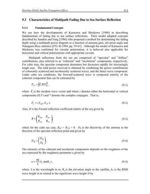 Handbook of Propagation Effects for Vehicular and ... - Courses