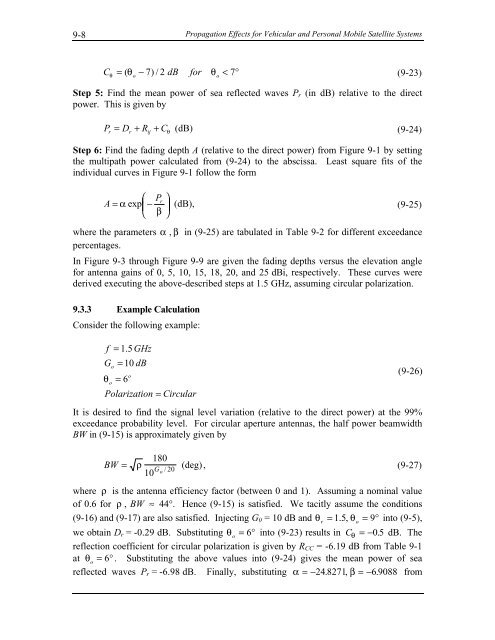 Handbook of Propagation Effects for Vehicular and ... - Courses