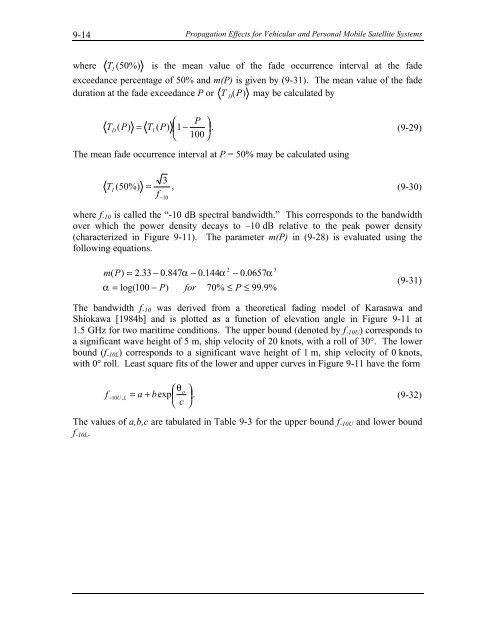 Handbook of Propagation Effects for Vehicular and ... - Courses