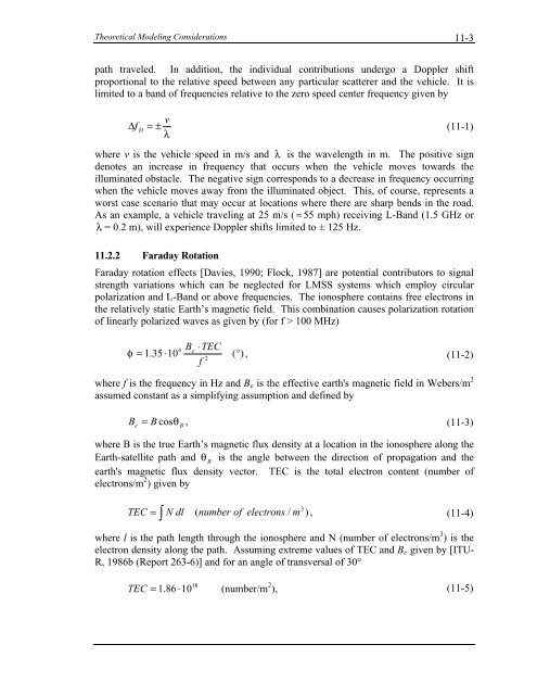 Handbook of Propagation Effects for Vehicular and ... - Courses