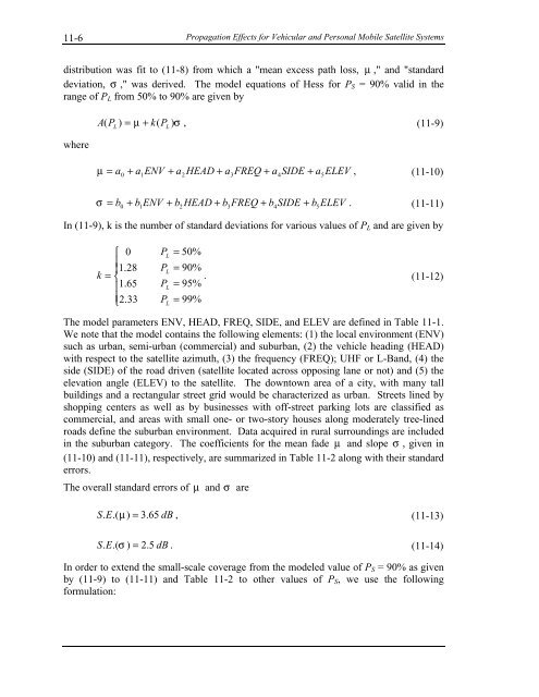 Handbook of Propagation Effects for Vehicular and ... - Courses