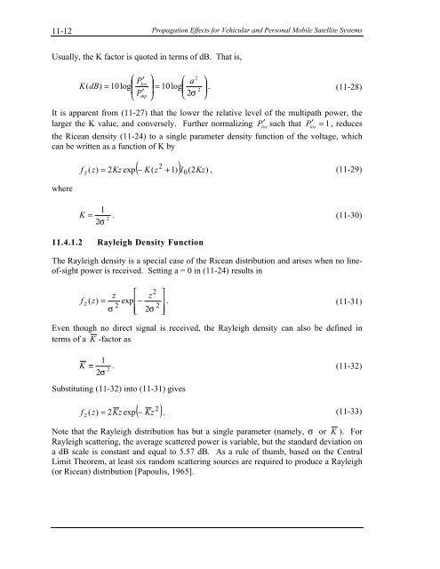 Handbook of Propagation Effects for Vehicular and ... - Courses