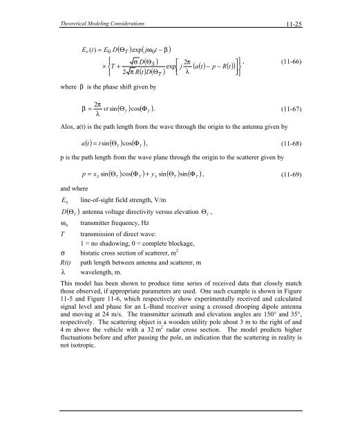 Handbook of Propagation Effects for Vehicular and ... - Courses