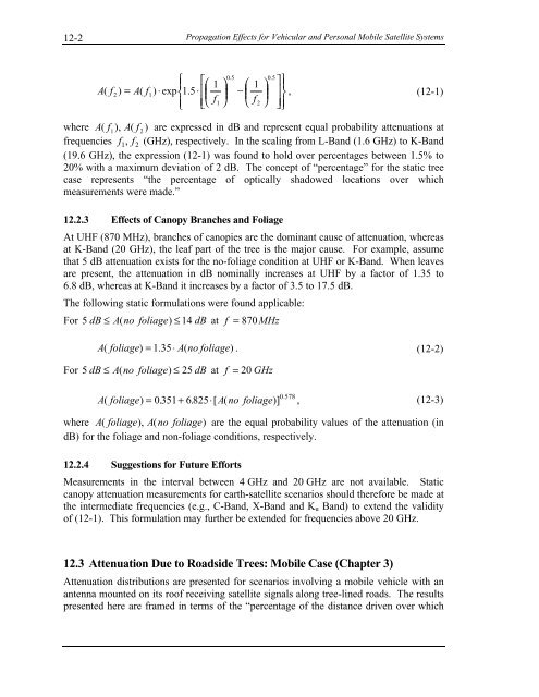 Handbook of Propagation Effects for Vehicular and ... - Courses