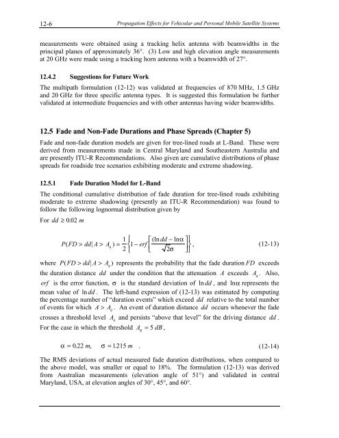 Handbook of Propagation Effects for Vehicular and ... - Courses