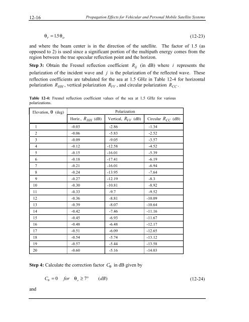 Handbook of Propagation Effects for Vehicular and ... - Courses