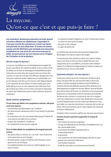 Telecharger Le Feuillet Pdf Info Allaitement