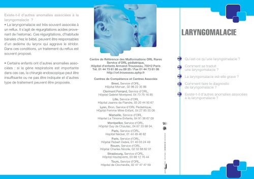 Laryngomalacie Centre De Reference Des Malformations Orl Rares Laryngomalacie Centre De Reference Des Malformations Orl Rares