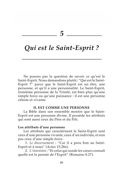 Qui est le Saint-Esprit ? - Biblecourses.com