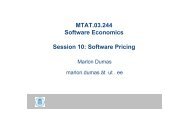 Software Pricing