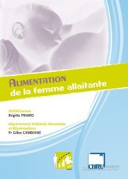 Alimentation de la femme allaitante - CHU Montpellier