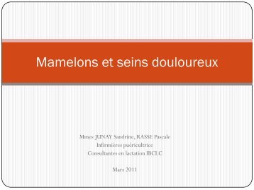 Mamelons et seins douloureux - Petit Fichier