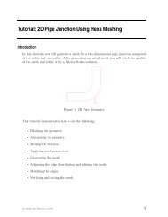 Tutorial: 2D Pipe Junction Using Hexa Meshing