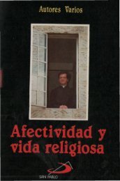 Afectividad y vida religiosa