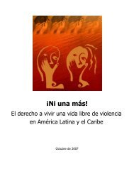 El derecho a vivir una vida libre de violencia en América ... - Cepal