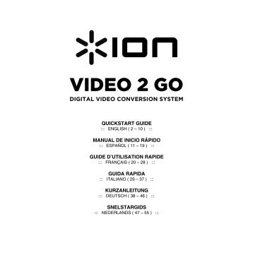 VIDEO 2 GO - Quickstart Guide - v1.1 - ion audio