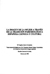 la imagen de la mujer a través de la tradición paremiológica ... - Tesis