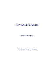 au temps de louis xiii - L'Histoire antique des pays et des hommes ...