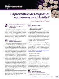 La prévention des migraines vous donne mal à la tête?