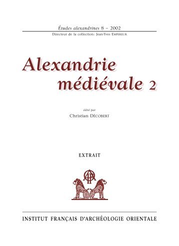 Alexandrie médiévale 2 médiévale 2 - HAL