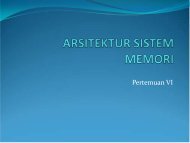 ARSITEKTUR SISTEM MEMORI