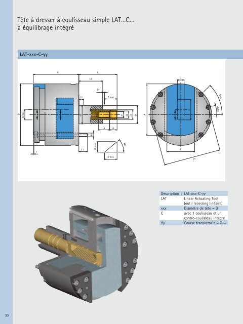 Compétence MAPAL – Outils recessing et têtes à dresser